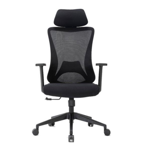 Silla para oficina color negro con ruedas mesh mercado libre