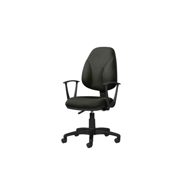 Silla secretarial ergonomica con brazos negra precio Mexico