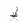 Silla ergonomica antitranspirante en tela y mesh gris oferta