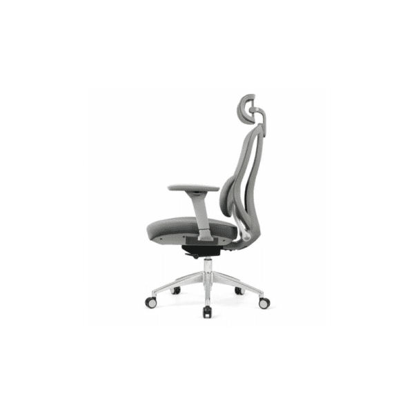 Silla ergonomica antitranspirante en tela y mesh gris oferta