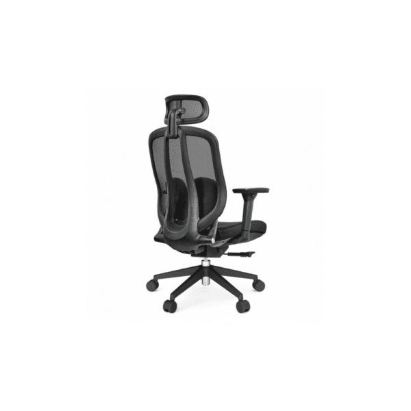 Silla ergonomica antitranspirante en tela y mesh negra oferta