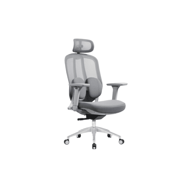 Sillas ejecutivas ergonomicas antitranspirantes en tela y mesh gris precio