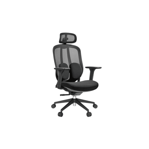 Sillas ejecutivas ergonomicas antitranspirantes en tela y mesh negra precio