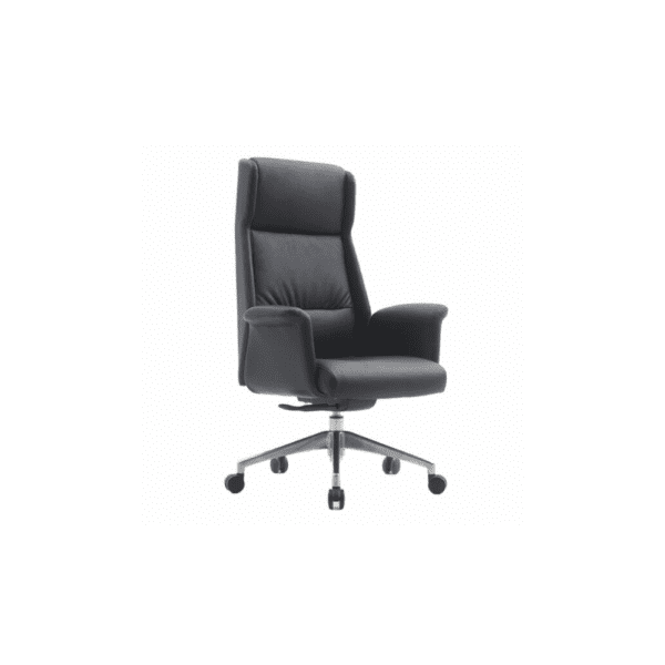 Sillones ejecutivos en vinipiel negro y base cromada precio