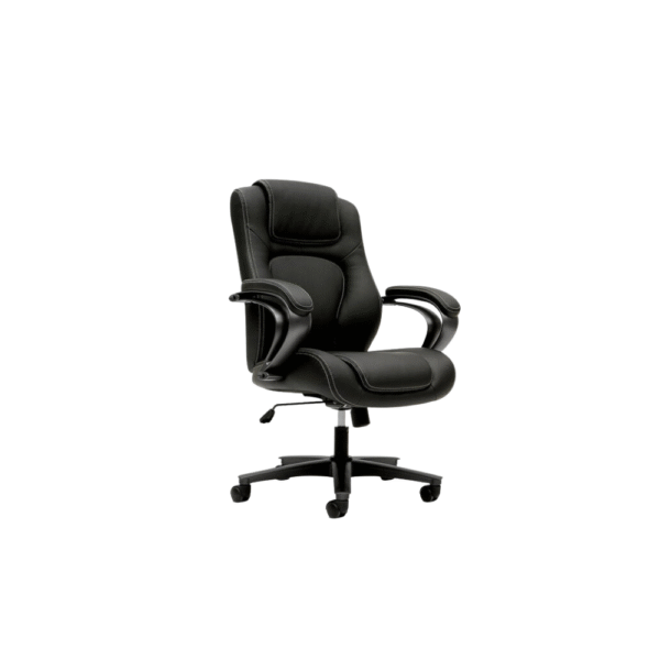 Silla de oficina vinipiel negra con brazos ajustables precio
