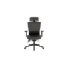 Silla ergonomica con soporte lumbar piel negra precio