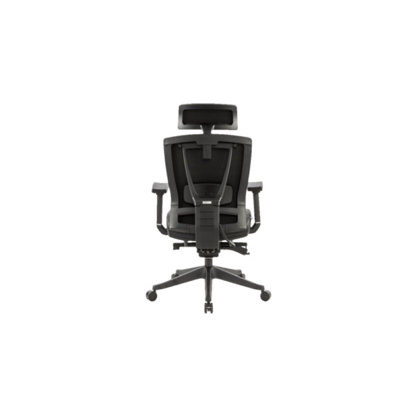 Silla ergonomica con soporte lumbar vinipiel negra precio