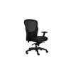 Silla ergonomica para oficina asiento de piel respaldo mesh negra precio