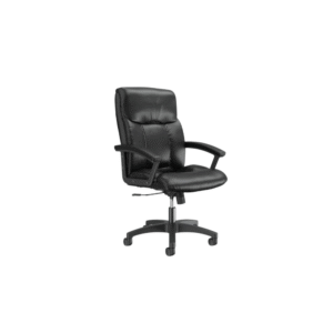 Silla para oficina ejecutiva piel negra respaldo alto precio