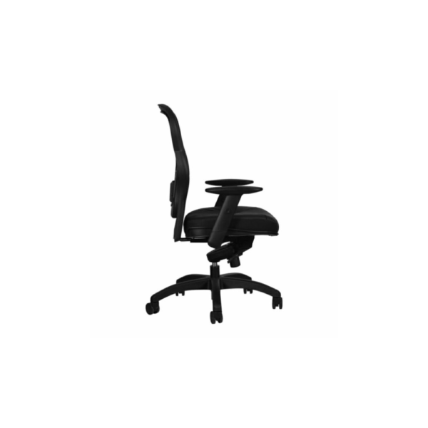 Sillas ergonomicas ejecutivas asiento de piel respaldo medio mesh negra precio