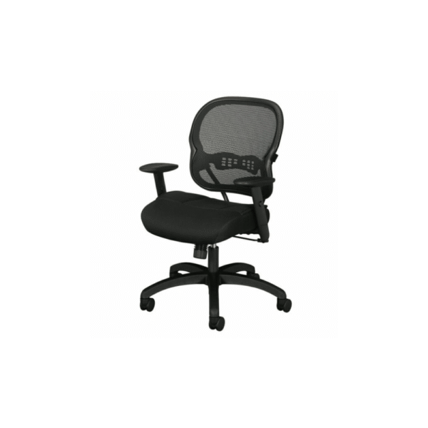 silla ejecutiva con soporte lumbar para oficina moderna