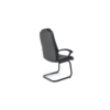 Silla de visita Alfa vinipiel negro economica