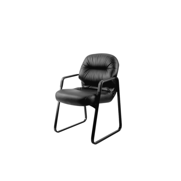 Silla de visita Pillow Soft en piel para oficina