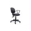Silla secretarial resistente negra economica