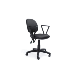 Silla secretarial resistente negra economica