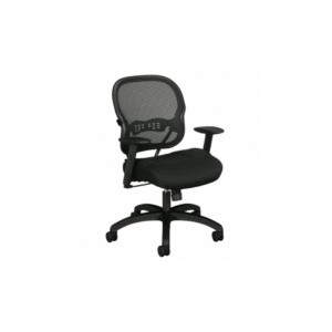 venta de silla negra con respaldo ergonómico para juntas