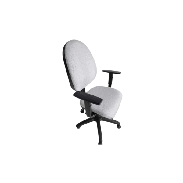 silla operativa con respaldo ajustable y sin brazos