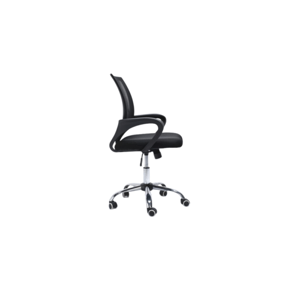 silla para home office con respaldo medio y rodajas