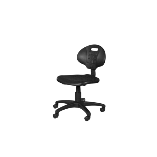 sillas durables secretariales Industrial en Poliuretano Negro