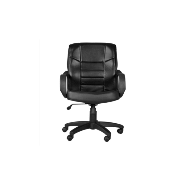 sillón ergonómico de oficina tapizado en vinipiel