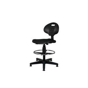 Silla Cajero sin Brazos Industrial Aro Cromado con Regaton mayoreo Mexico