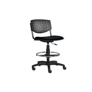 Silla cajero sin brazos industrial Brecia con aro Cromado mayoreo Mexico