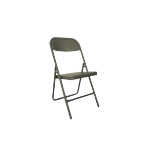 Silla de visita plegable metalica gris