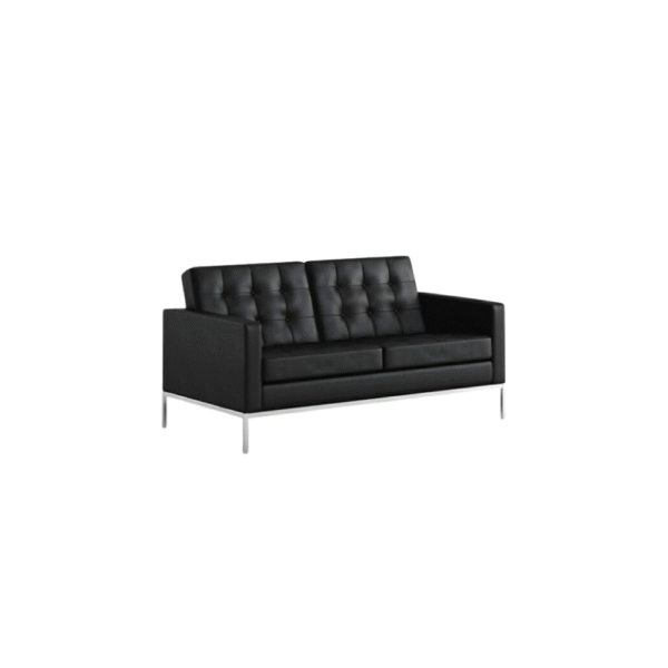 Sofa 2 Plazas vinipiel Negro resistente Braun mayoreo Mexico