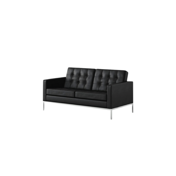 Sofa 2 Plazas vinipiel Negro resistente Braun para oficina Mexico