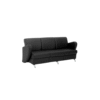 Sofa 3 Plazas Piel Negro resistente Alce mayoreo Mexico