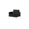 Sofa ejecutivo 1 plaza en vinipiel Braun para oficina Mexico